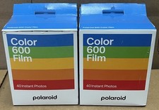 Lot Of 2 Box NEW SEALED Polaroid Color 600 Film 40 Instant Photos Each FAST SHIP