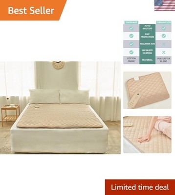 TheraMat Lite Twin Heated Mattress Pad - 99% EMF Shielding & 8 Heat Settings