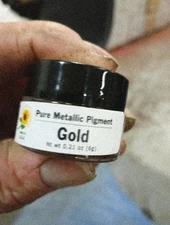 Gold True Metallic Pigment Powder for Epoxy Resin Art - .021oz,    388