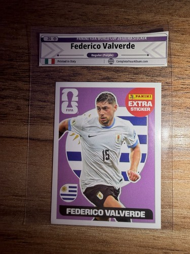 Federico Valverde — Panini FIFA World Cup 2026 Regular Extra sticker