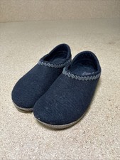 Haflinger GZH Grizzly Closed Heel Wool Felt Clogs Cork Black 40 Women's US 9