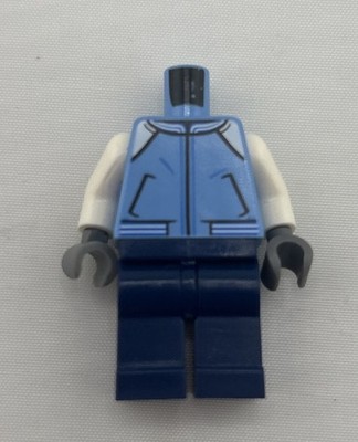LEGO Track Suit Light Blue White Yellow Hands, Body ONLY.