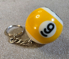 Action 9-Ball Keychain with Scuffer / Pool / Billiards