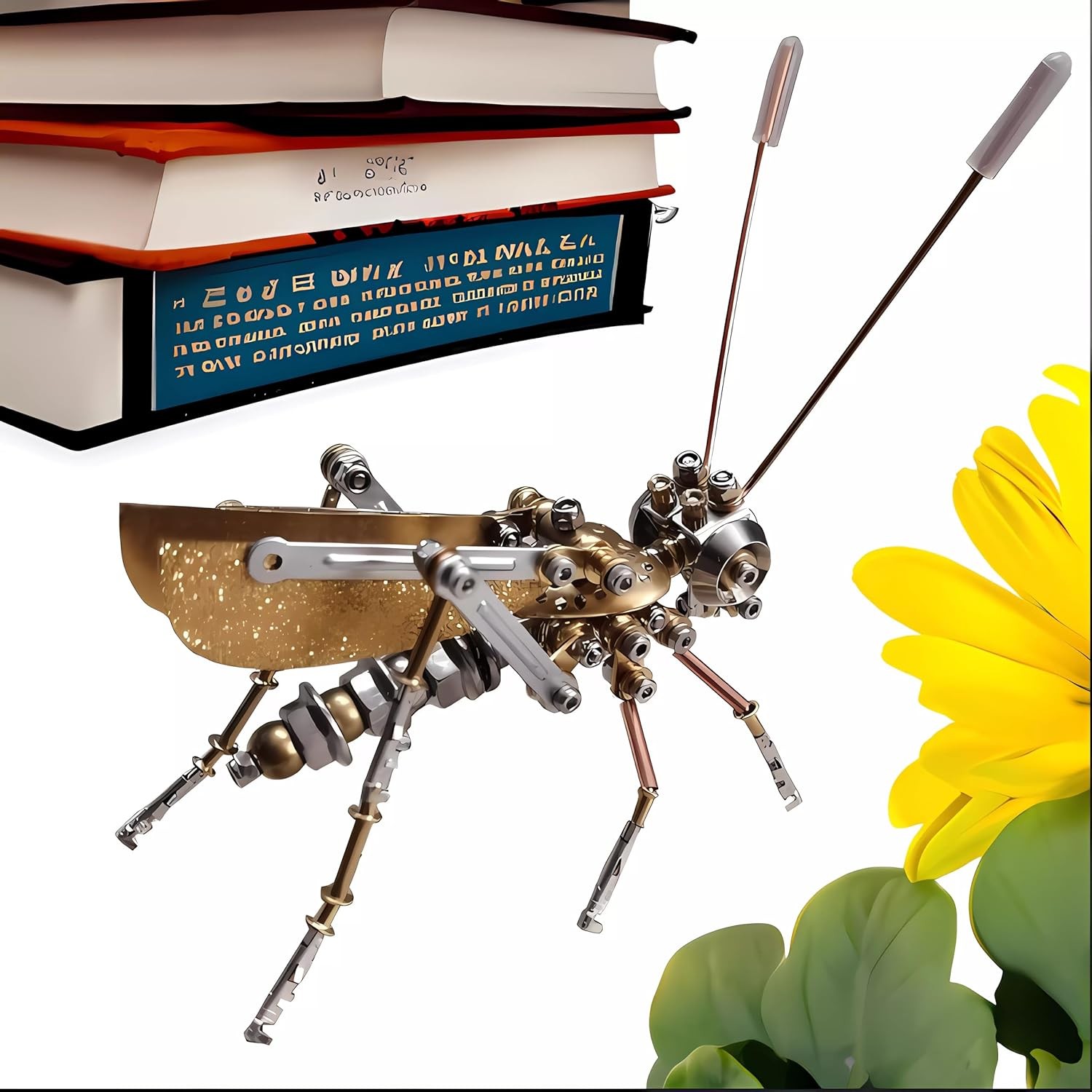Mechanical Metal DIY 3D Insect Cricke Model Brass Puzzle Kits Puzzle for Adults,