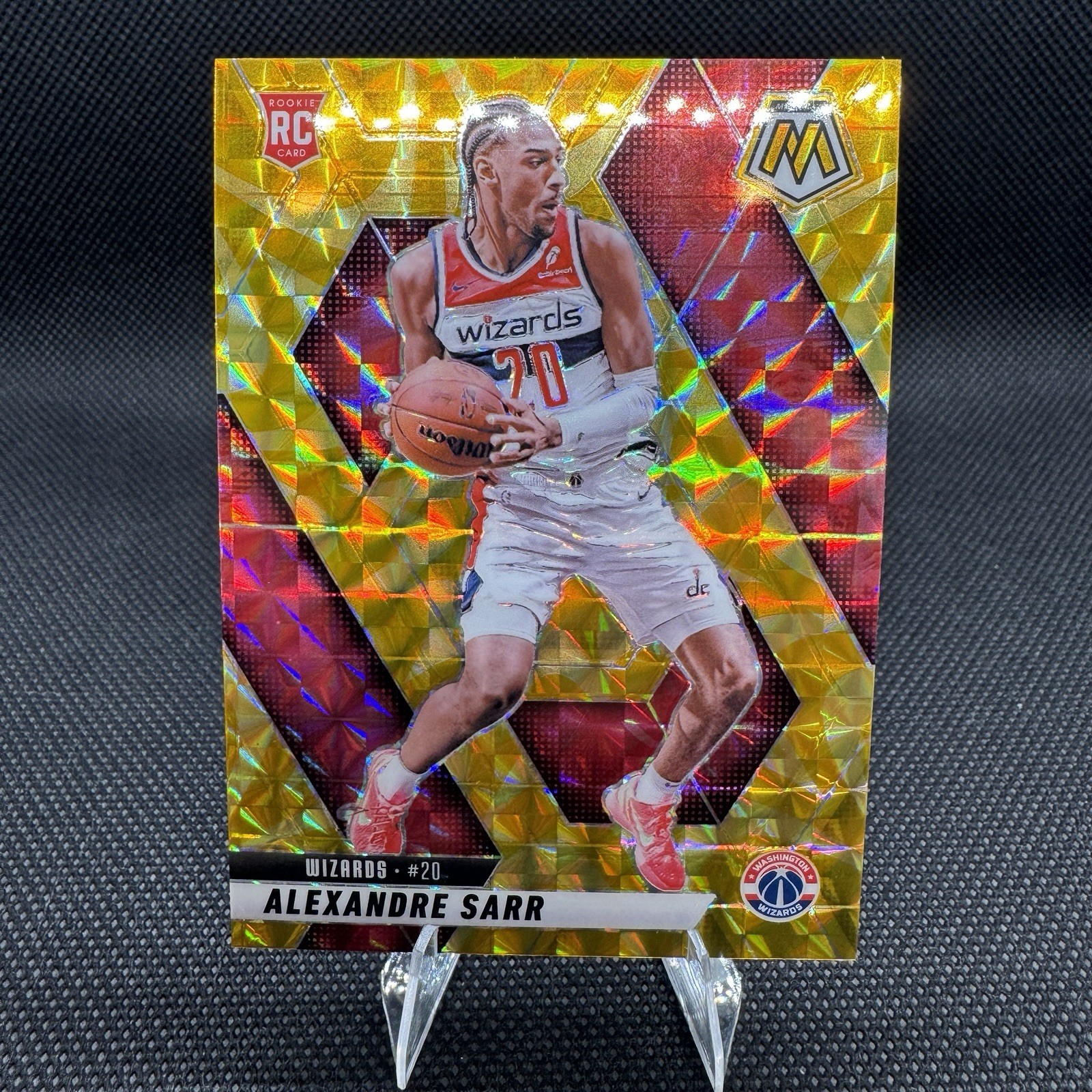 2024 Panini Mosaic - Alexandre Sarr #216 Reactive Yellow Prizm (RC)