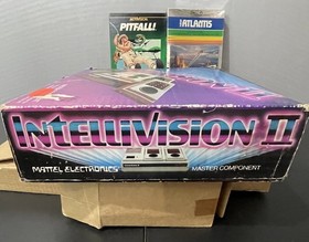 Mattel Electronics Intellivision II Console Master Component In Box With 4 Games