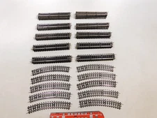 60x Trix Express H0 Cardboard Sleepers Track Straight Curved #DV191-3