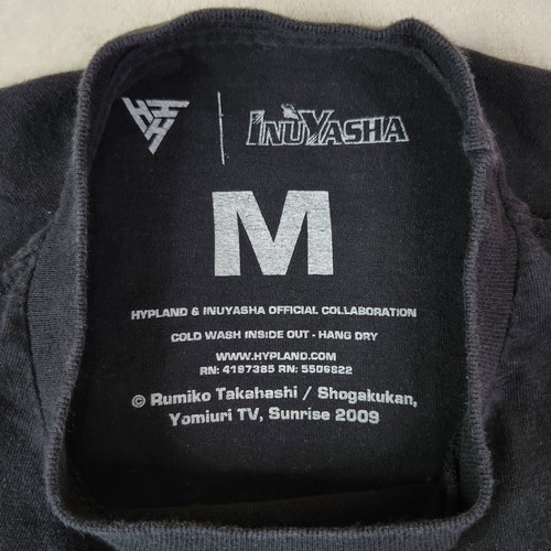 Hypland x Inuyasha Official Collaboration T Shirt Mens Medium Black 2009 - Picture 5 of 8