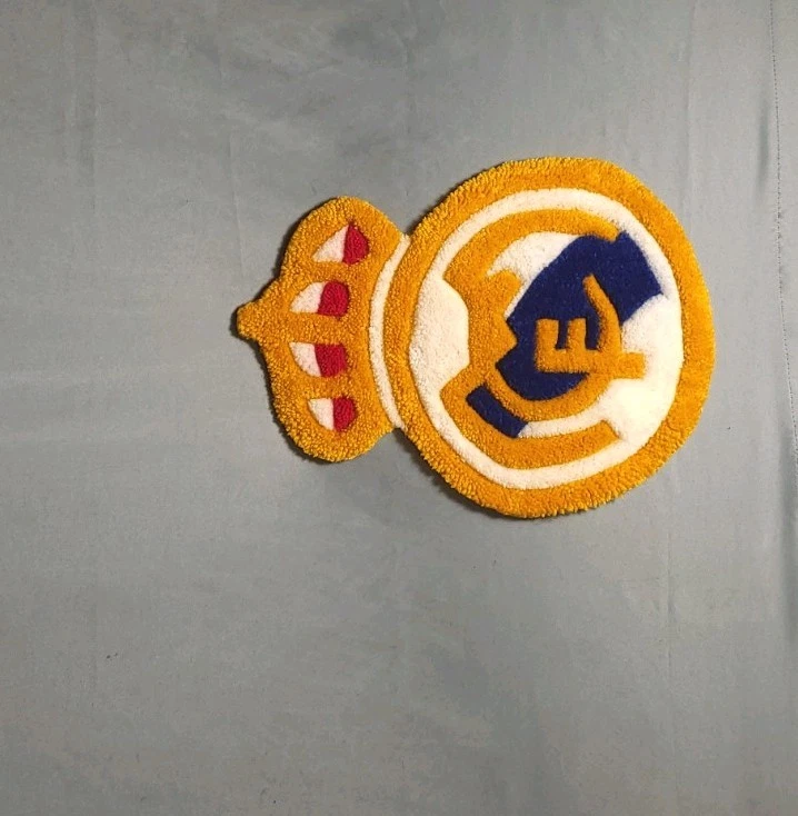 Handcrafted Real Madrid CF Emblem Area Rug 14x19 In Home Decor Gift - Image 3 of 4