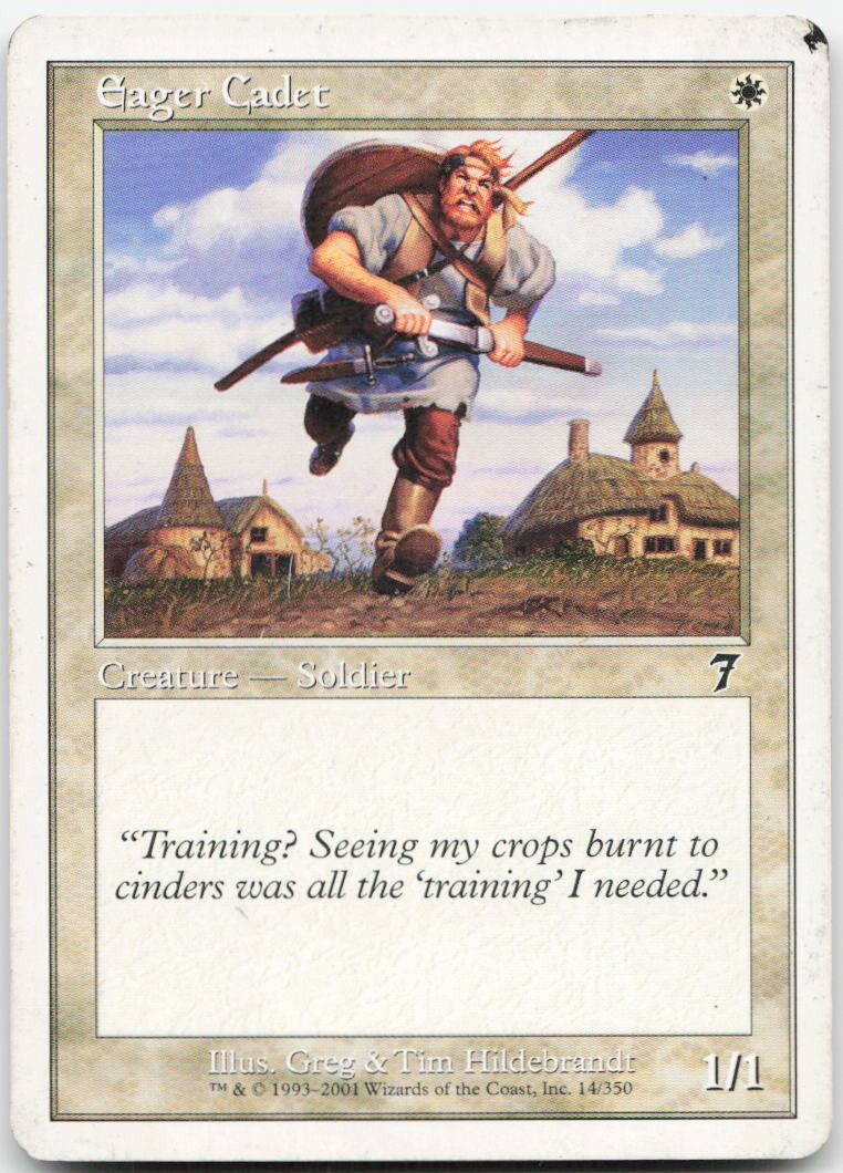 Eager Cadet 14 Common 7th Edition Moderately Played