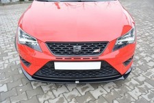 Street+ Spoilerlippe Front Ansatz passend für Seat Leon III CUPRA / FR schwarz H