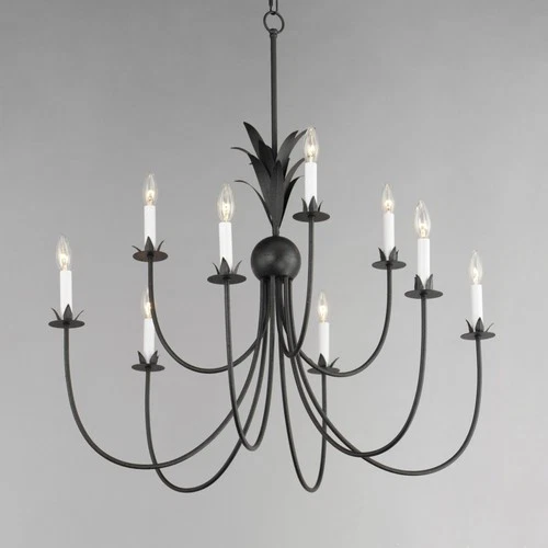 Maxim 2889 Paloma 9 Light 36"W Taper Candle Style Chandelier - Gold - Picture 9 of 9