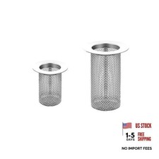 2 Pack Sink Drain Hair Catcher Shower Drain Strainer Stainless Steel Long