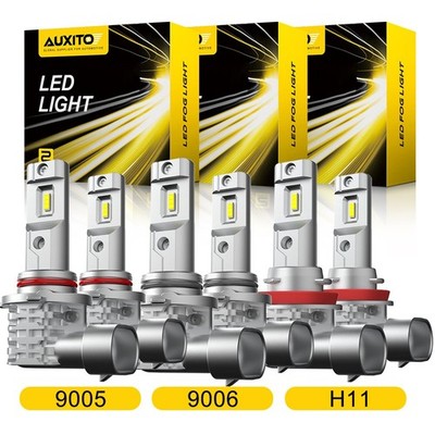 AUXITO H11 9006 9005 H4 9003 LED Headlight Fog Bulb High Low Beam 6500K B