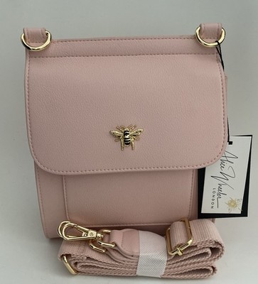Alice Wheeler London Umhängetasche Pastell Rosa Bloomsbury NEU mit Etikett