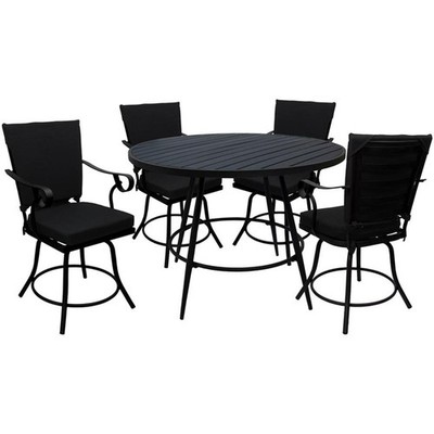 Outdoor/Indoor Patio Dining Set - Jamey - Black - Black