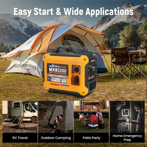 Inverter Generator 1.8KW Rated Generators Portable Quiet Pure Sine Wave Camping - Picture 4 of 19