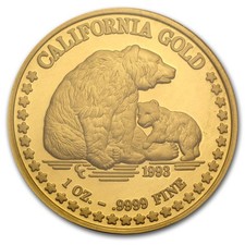 1 oz Gold Round - Great Seal of California 3967.97 per troy oz
