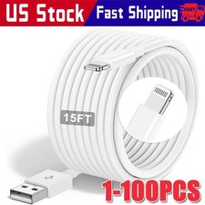 1/3PACK USB Data Fast Charger Cable Cord For Apple iPhone 5 6 7 8 X 11 12 13 lot