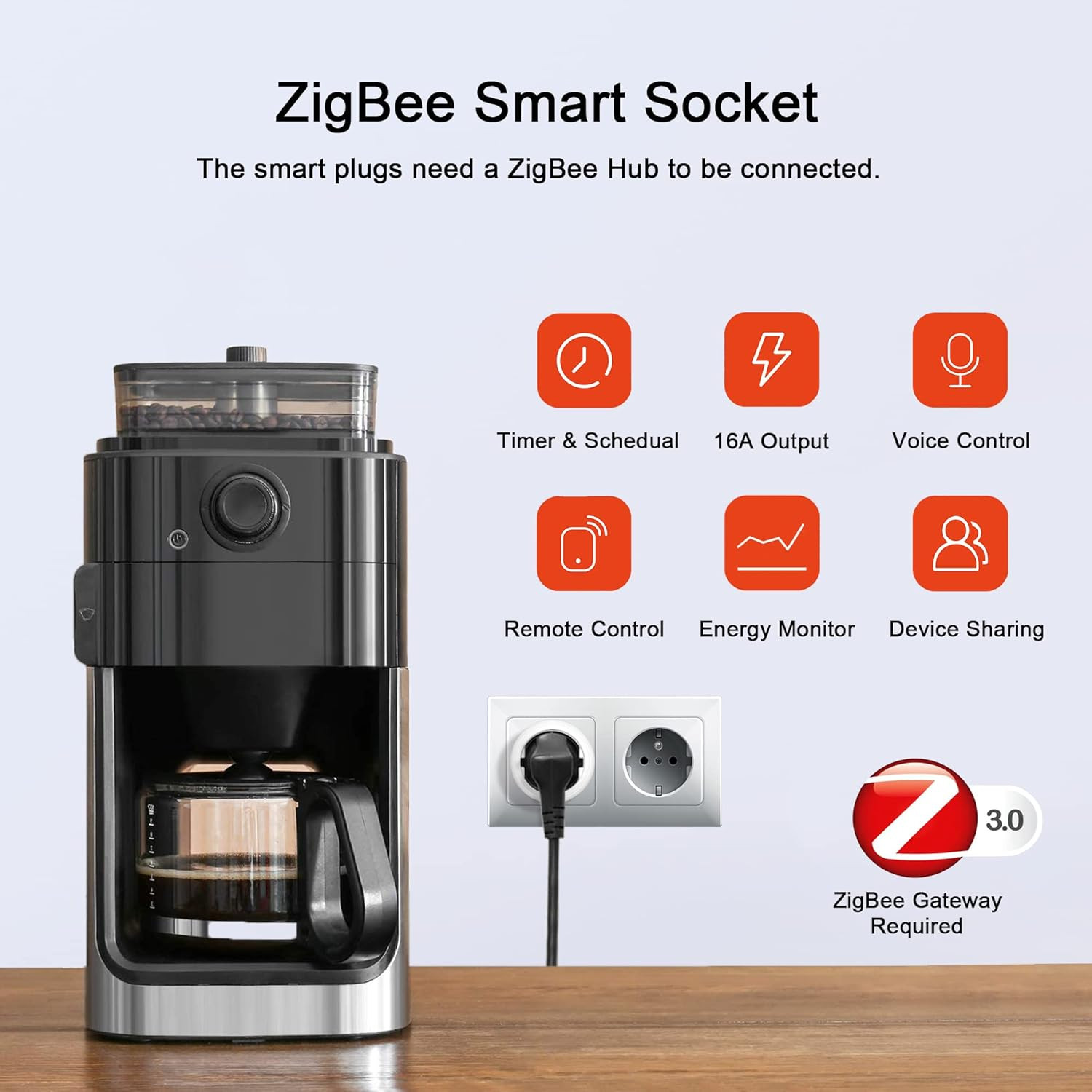 Presa Intelligente Zigbee per Casa Smart - Timer e Risparmio Energetico - 3