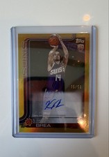 2025-26 Topps -Flagship Rookie Auto Koby Brea #TFRR-KB Gold Rainbow /50 (AU, RC)