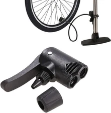 3-in-1 Dual Head Air Pump Adapter Valve for Bicycle Bike Tire Tube Floor Pump