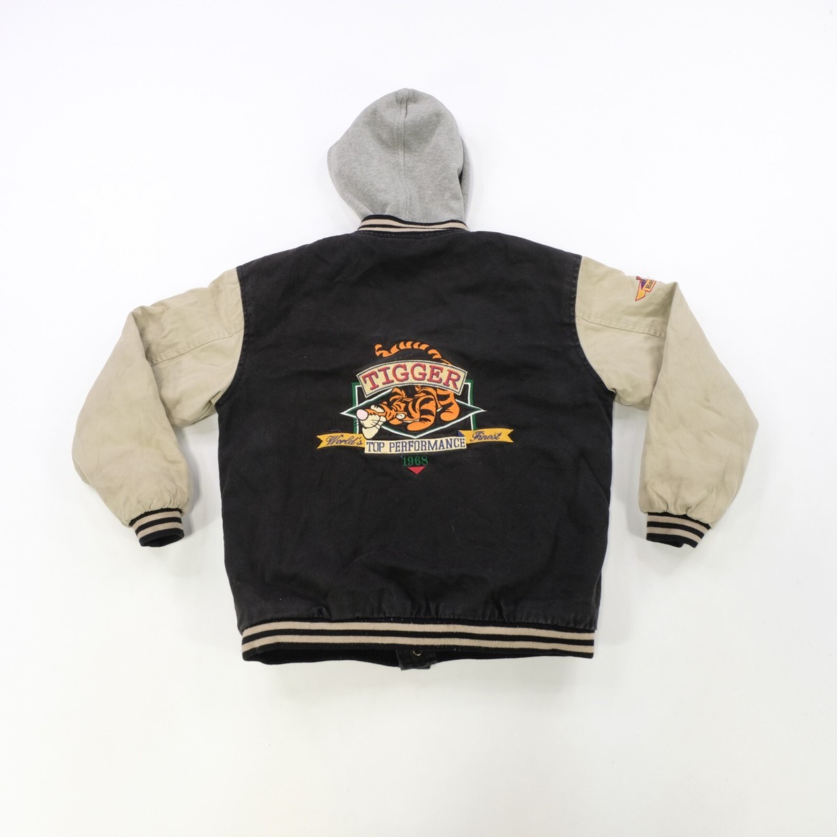 Rare VTG THE DISNEY STORE Tigger Original Denim Varsity Jacket 90s