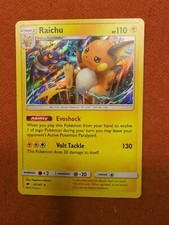 Pokémon TCG Raichu Burning Shadows 41/147 Holo Holo Rare