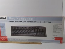 Inland pro Keyboard Stock 70009 USB Connector Black 104 Keys Smart Designs...