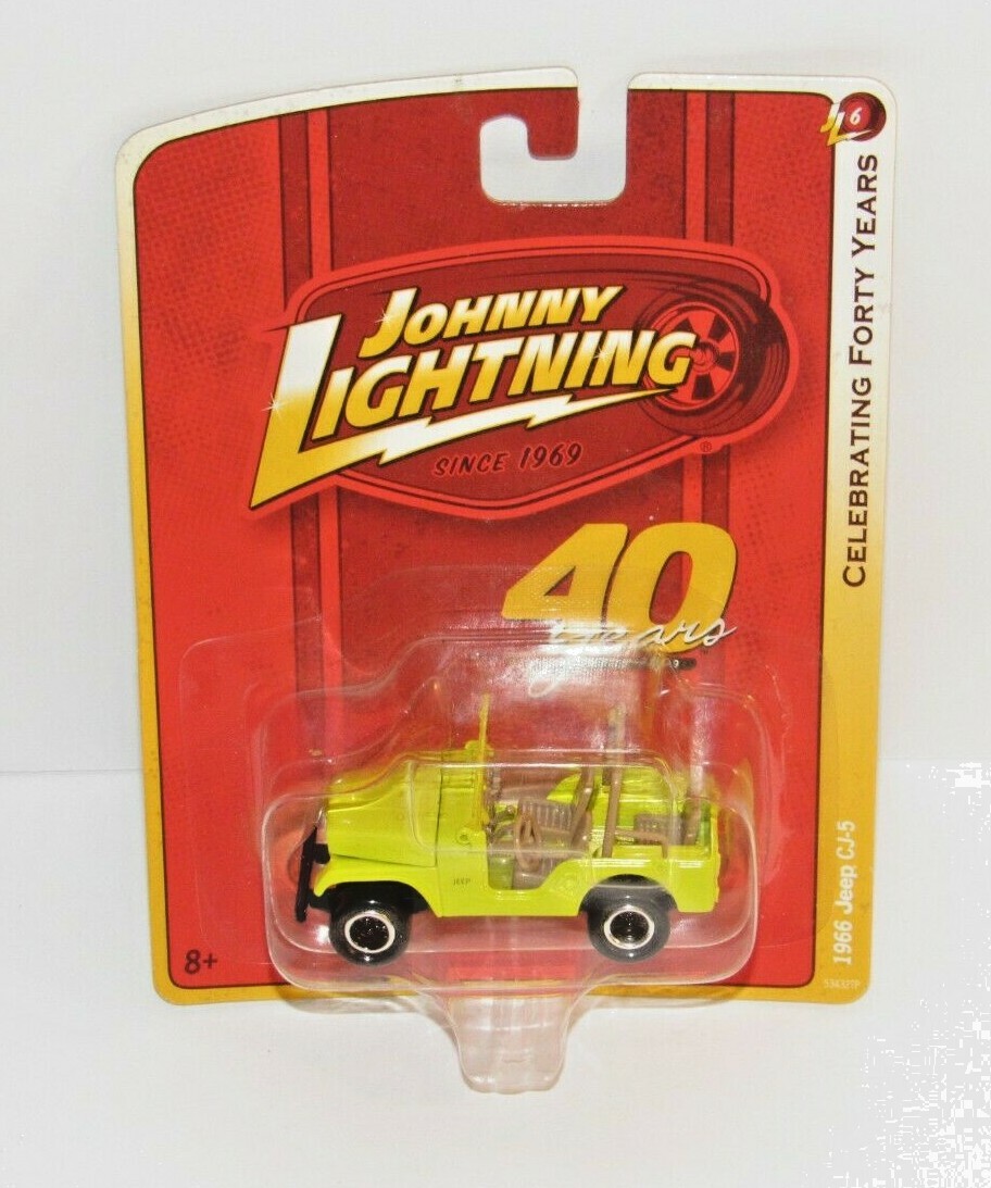 Johnny Lightning 40th Anniversary JL 6 1966 Jeep CJ-5 Yellow