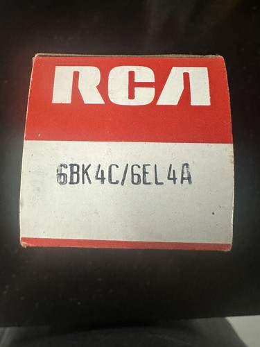 (1) RCA Electron Tube 6BK4C/6EL4A Tested good NOS w/box - Picture 2 of 5