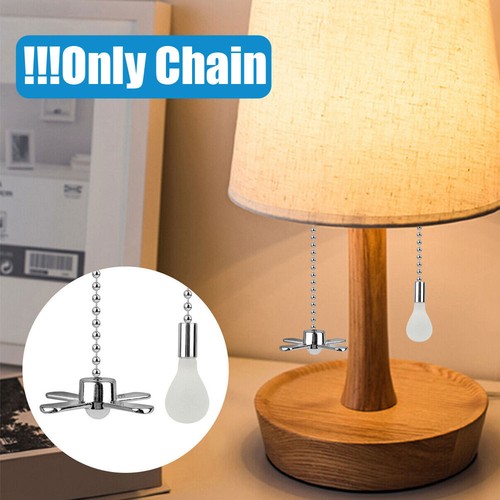 DIY Ceiling Fan Beaded Pull Chain Extension w/Connectors Home Light Bulb Decors - Picture 8 of 12