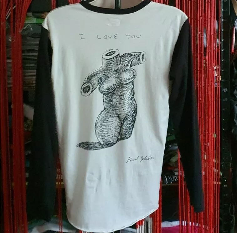 SS15 Supreme Daniel Johnston Ich Liebe Dich Weiß L/S T Shirt Größe M Selten