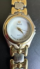 Paolo Designed by Paolo Gucci 790TS Two-Tone Quartz Watch Rare