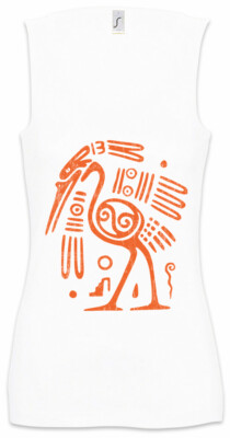 Aztec Ibis Damen Tank Top Azteken Vogel Tätowierer Indianer Stamm Zeichen Symbol