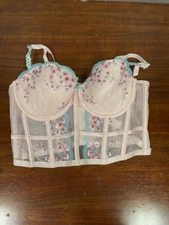 Victoria's Secret Dream Angels Corset Medium Baby Pink Floral