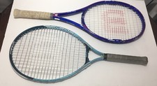 Lot of 2 WILSON GRAPHITE AGGRESSOR 95 HIGH BEAM TENNIS RACKET Titanium Volcanic