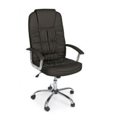 Poltrona con ufficio Jill Nero base in metallo regolabile extra confort studio 