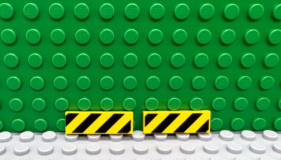 LEGO 1x3 Printed Danger Barricade Sign ''You Pick Your Qty'' NEW