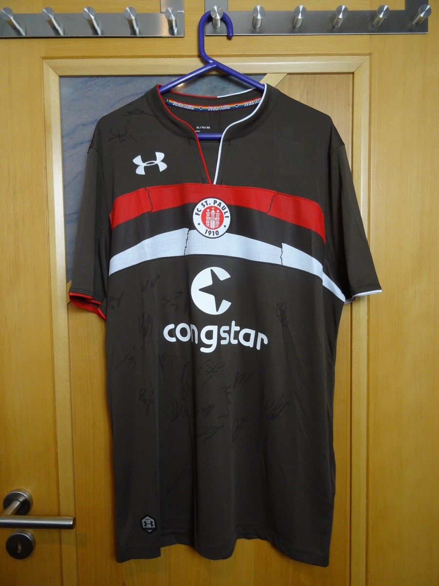 Under Armour FC Pauli Sankt Trikot Home SIGNIERT vom Team NEU