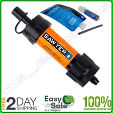 Portable Mini Water Filter Straw Filtration System Hiking Camping Clean Drinking