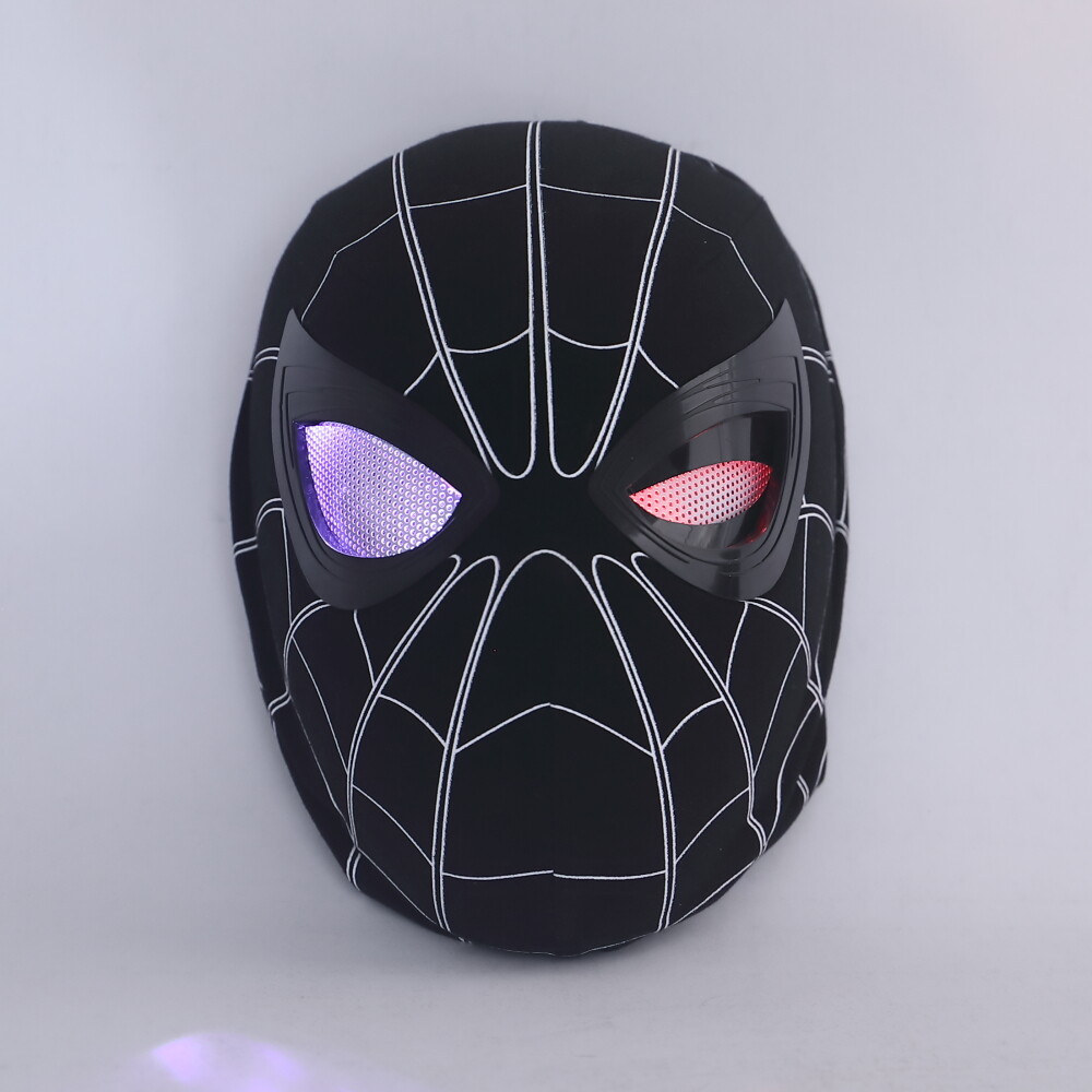 スパイダーマン マスク 3D サム・ライミ版 LEDモデル　1/1　black サム・ライミにインスパイアされたスパイダーマンマスク 3D