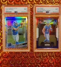 Sam Laporta 2023 Panini Prizm Red White Blue Prizm & Optic Holo PSA 9 MINT 📈📈