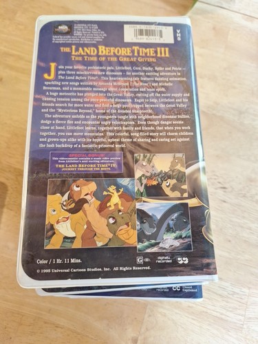 land before time vhs,land Before Time Vhs Series 1 And 3-7,lbt3,vhs Dinosaurs - Picture 12 of 13