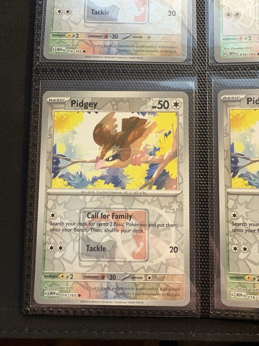 151 Pidgey - Play! Pokemon TCG Promo- 016/165 STAMPED 15 1 Master