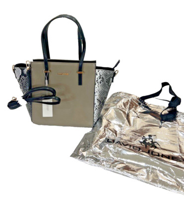 NEW DAVID JONES PARIS Shoulder Bag Carryall Tote Handbag Double Handle Zip