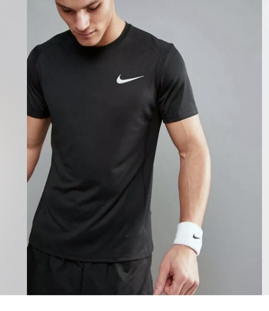T-shirt Dri Fit Black Athletic UPF 40 