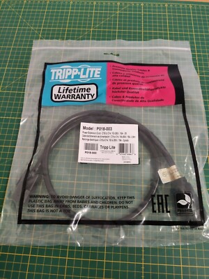 Tripp Lite P018 003   3 ft. 0,9m Heavy Duty 14AWG Power Cord C14 to C15 UR