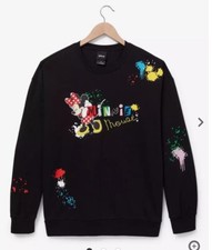 Disney Mickey Mouse Embroidered Crewneck Sweatshirt Size M Boxlunch Exclusive