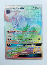 Carte Pokemon Silvallié GX Secret Rainbow 262/236 Eclipse Cosmique  SL12 NEUF FR